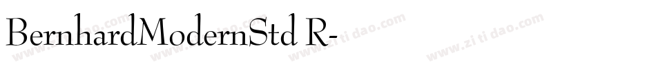 BernhardModernStd R字体转换